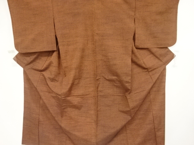 手織り紬単衣着物